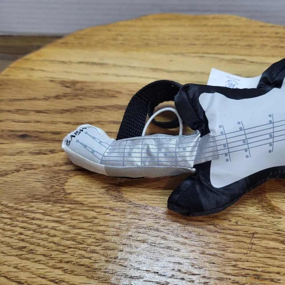 Build A Bear Workshop Black Electric Guitar Plush Stuffed Animal Accessory